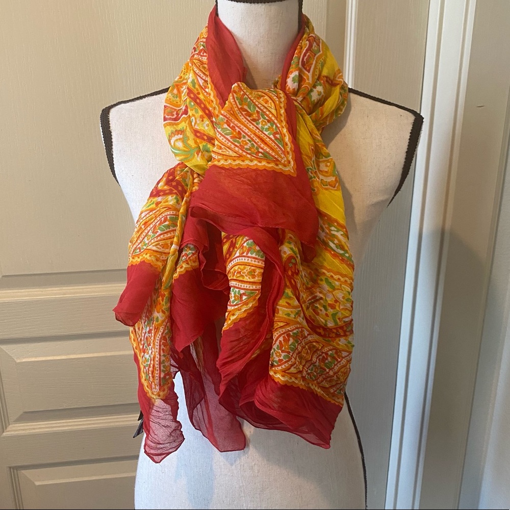 Floral Wrap Scarf Oversized Boho